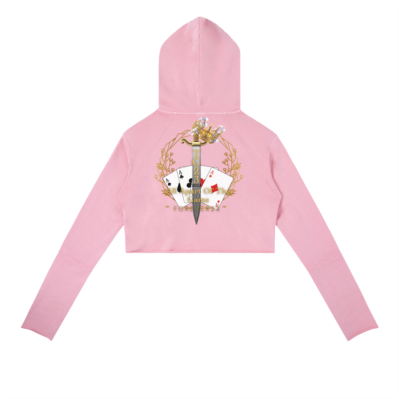 Vintage Washed Raw Edge Hoodie