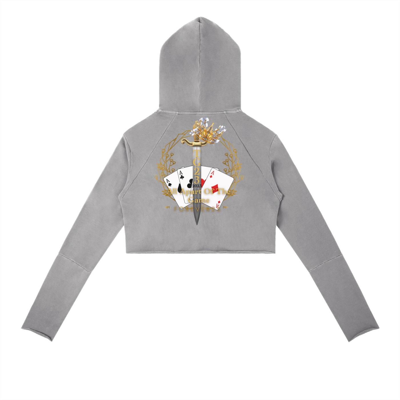 Vintage Washed Raw Edge Hoodie